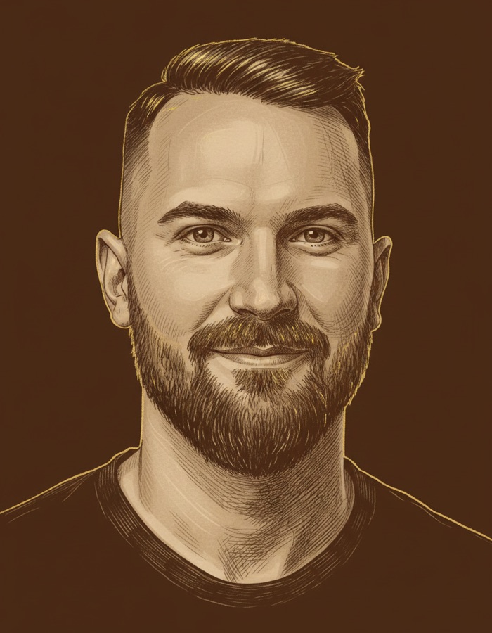Kreslený portrét Juraja Zamborského